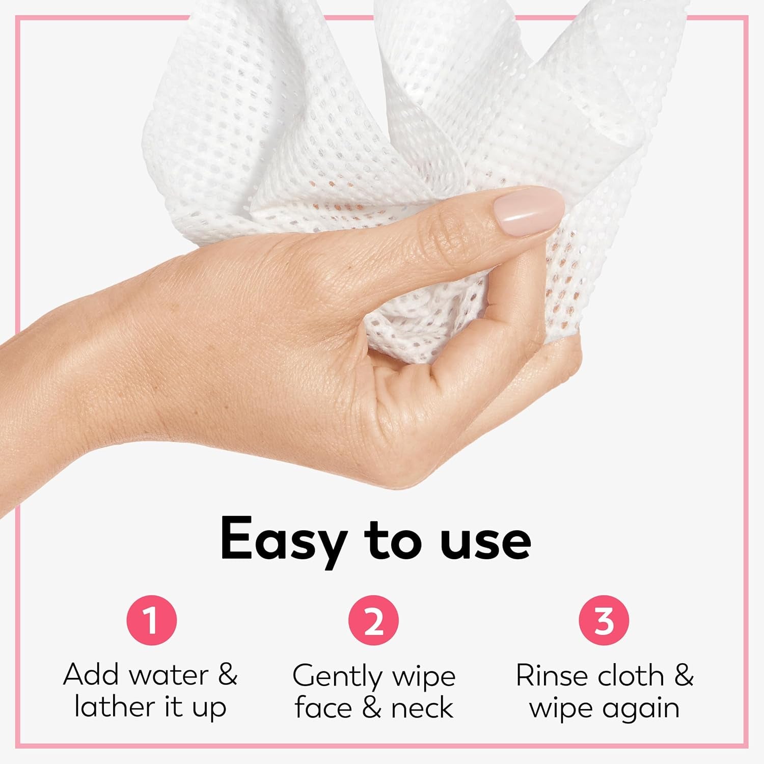 Daily Facials, Daily Clean Makeup Removing Facial Cleansing Wipes, 5-In-1 Water Activated Cloths, Exfoliates, Tones and Hydrates Skin, 66 Count