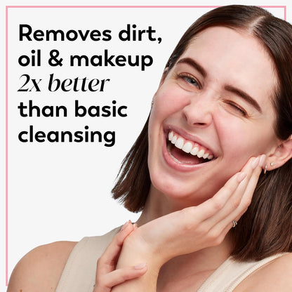 Daily Facials, Daily Clean Makeup Removing Facial Cleansing Wipes, 5-In-1 Water Activated Cloths, Exfoliates, Tones and Hydrates Skin, 66 Count